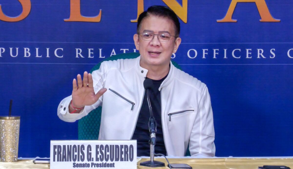 Escudero on Duterte's cursing: Senate will not tolerate it