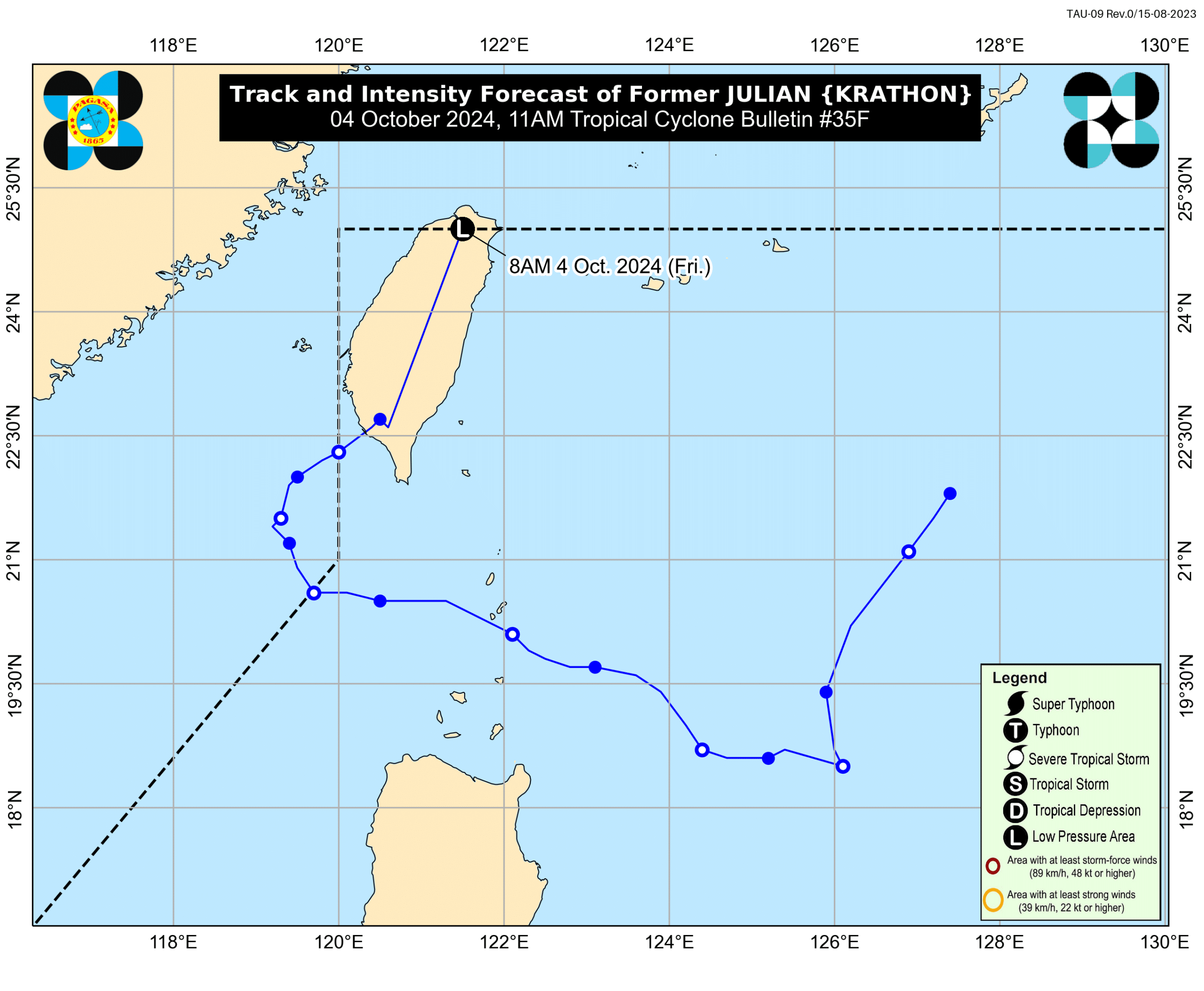 Tropical cyclone Julian (International name: Krathon) has left the Philippine Area of Responsibility (PAR), the state weather bureau said on Friday.