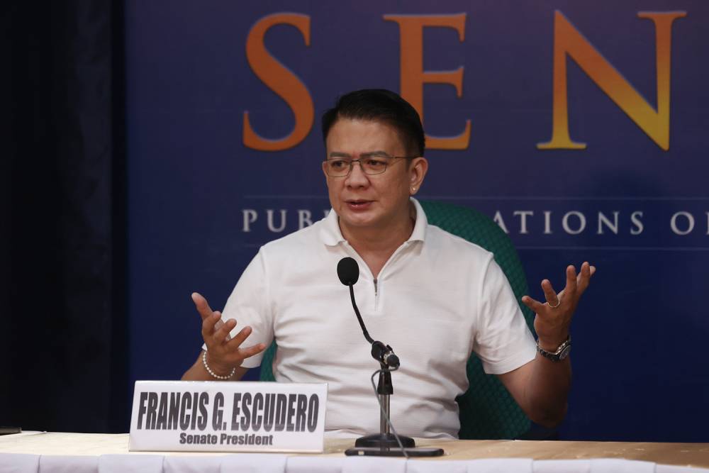 Senate President Chiz Escudero on Saturday called on the allies of the Vice President Sara Duterte to advise her to refrain from making harmful remarks, following her "kill order" toward President Ferdinand Marcos Jr., First Lady Liza Araneta-Marcos, and House Speaker Martin Romualdez. 