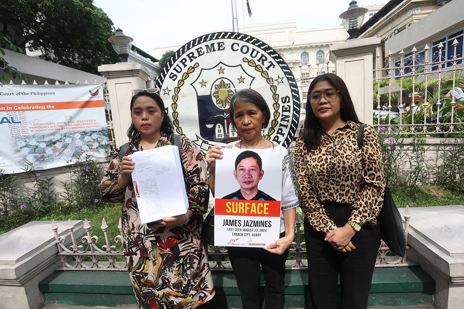 COURT INTERVENTION SOUGHT In separate petitionsfor writs of amparo and habeas data, the families of missing activists James Jazmines and Felix Salaveria Jr. asked the Supreme Court on Thursday to compel the government to surface their loved ones. 