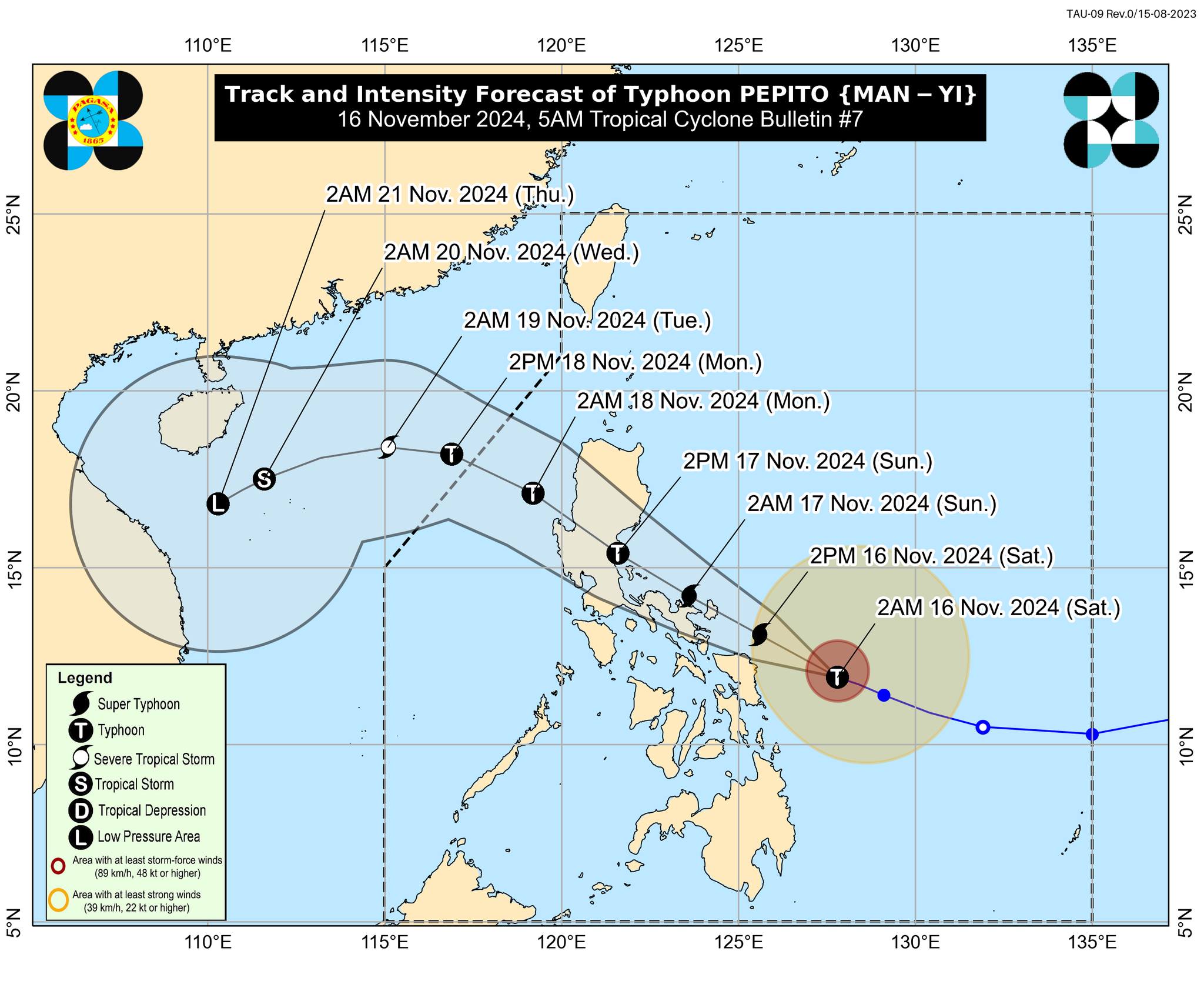 Pepito may become super typhoon before landfall in Catanduanes