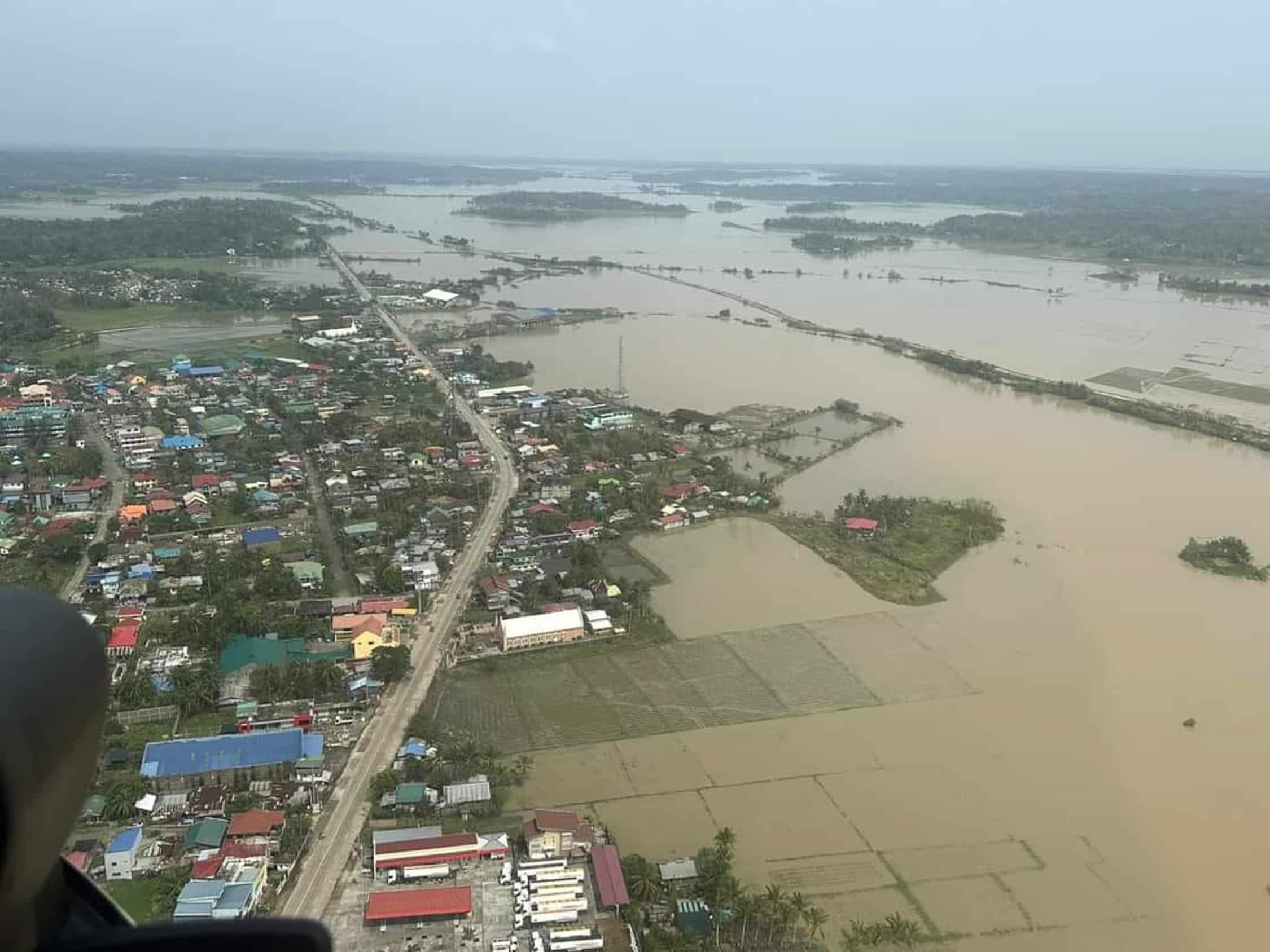 FLOODED FARMS Rice and corn farms and low-lying villages in Allacapan, Cagayan, remain submerged on Friday after Typhoon “Marce” dumped heavy rains that caused widespread flooding in the province.