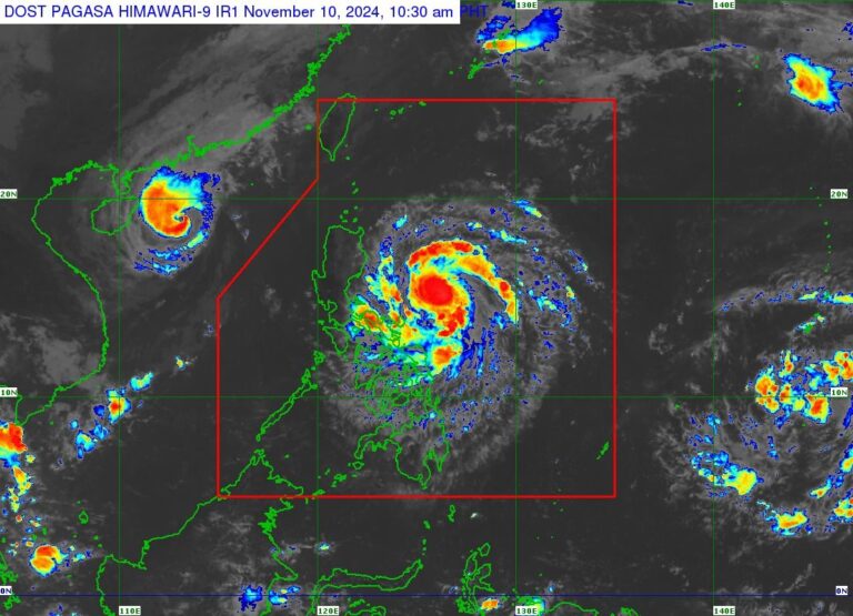 Nika Keeps Strength Over PH Sea, Signal No. 2 Up In Luzon Areas