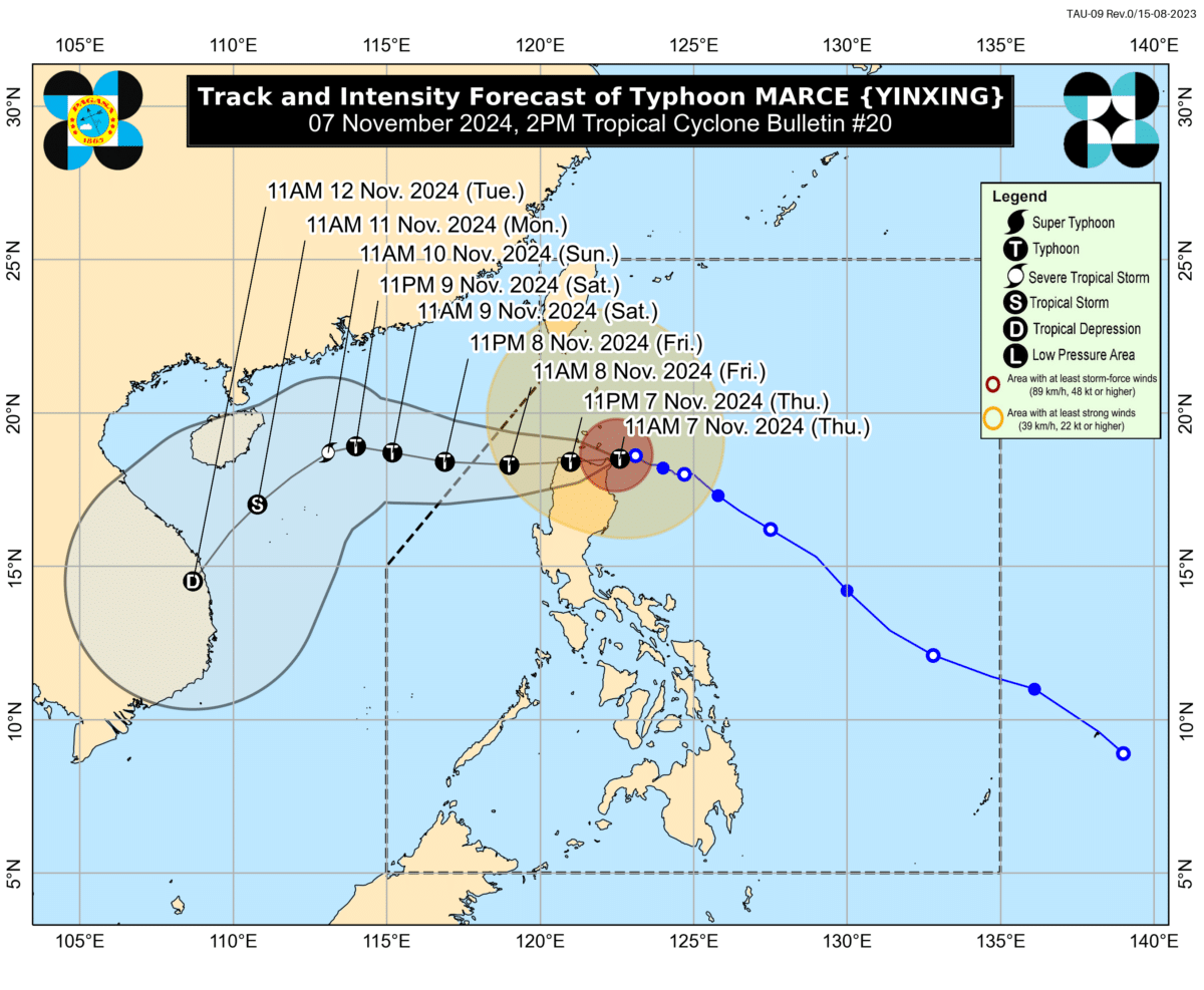 Marce gains strength; heavy rainfall forecast in Northern Luzon