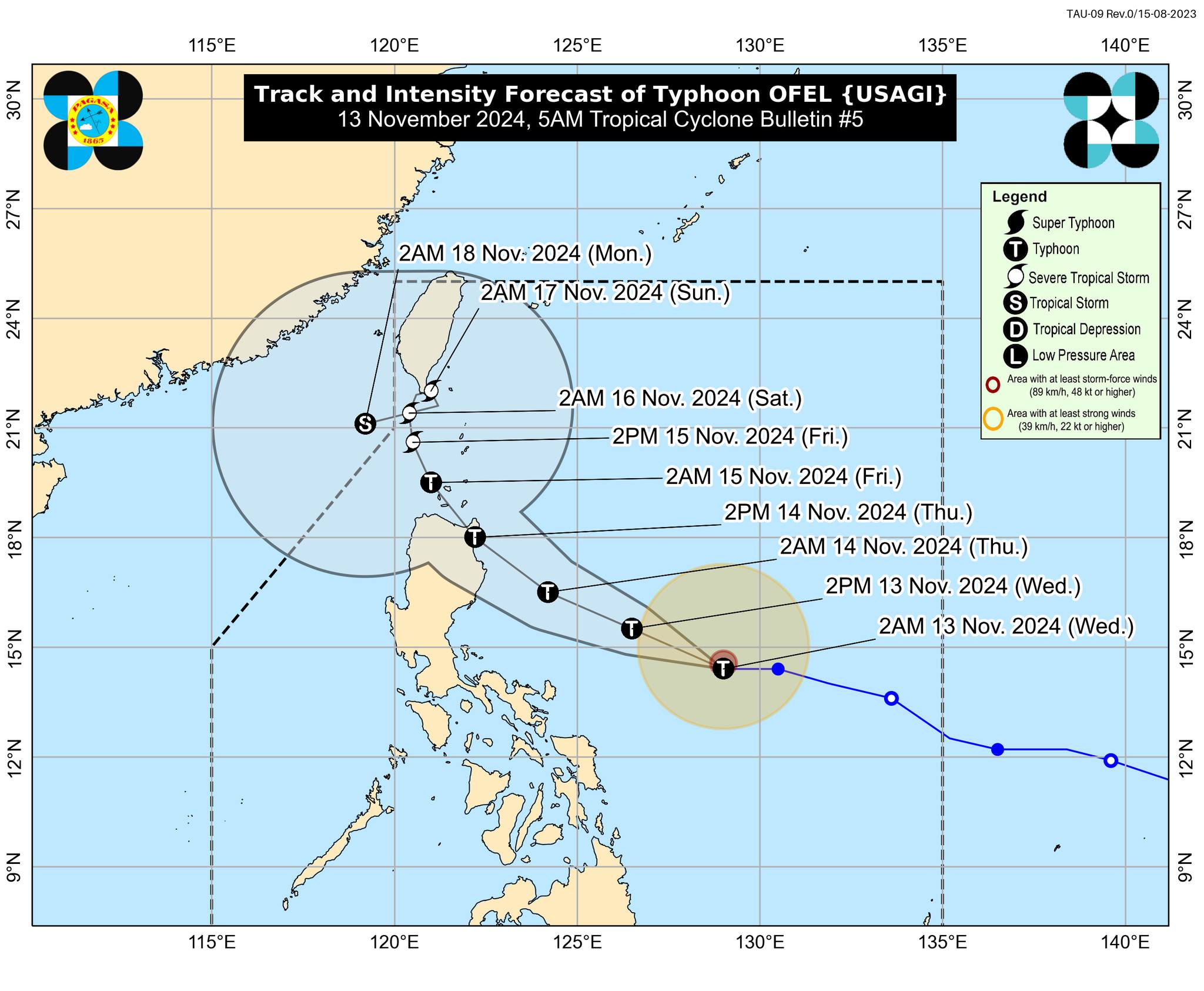 Track and Intensity Forecast of Typhoon OFEL (USAGI).jpg