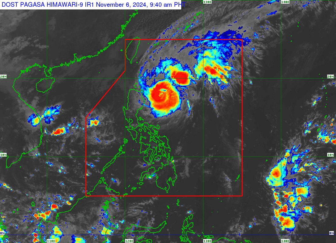 (Satellite photo of Typhoon Marce from Pagasa)