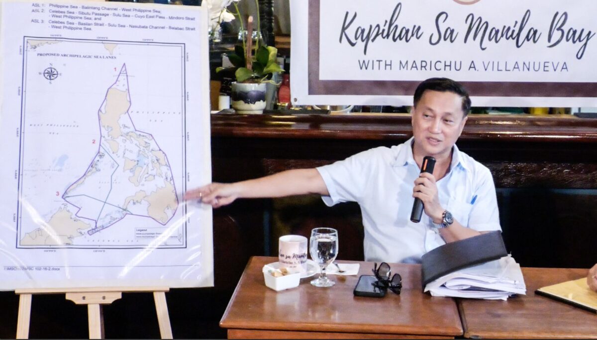 Tolentino to Namria: Don't wait for IRR on sea lanes laws, start mapping