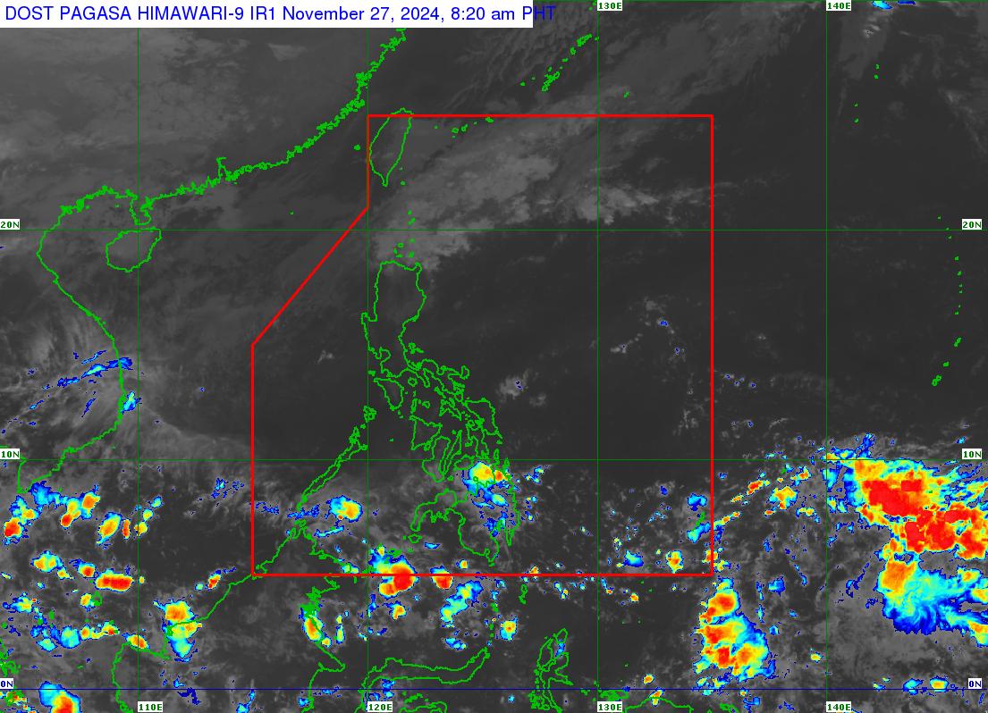 (Satellite photo from Pagasa on Nov. 27, 2024)