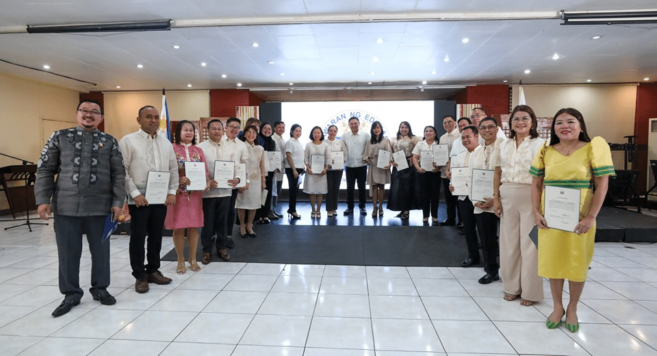 Newly-appointed Department of Education (DepEd) officials with DepEd Secretary Sonny Angara on Wednesday, November 6, 2024.