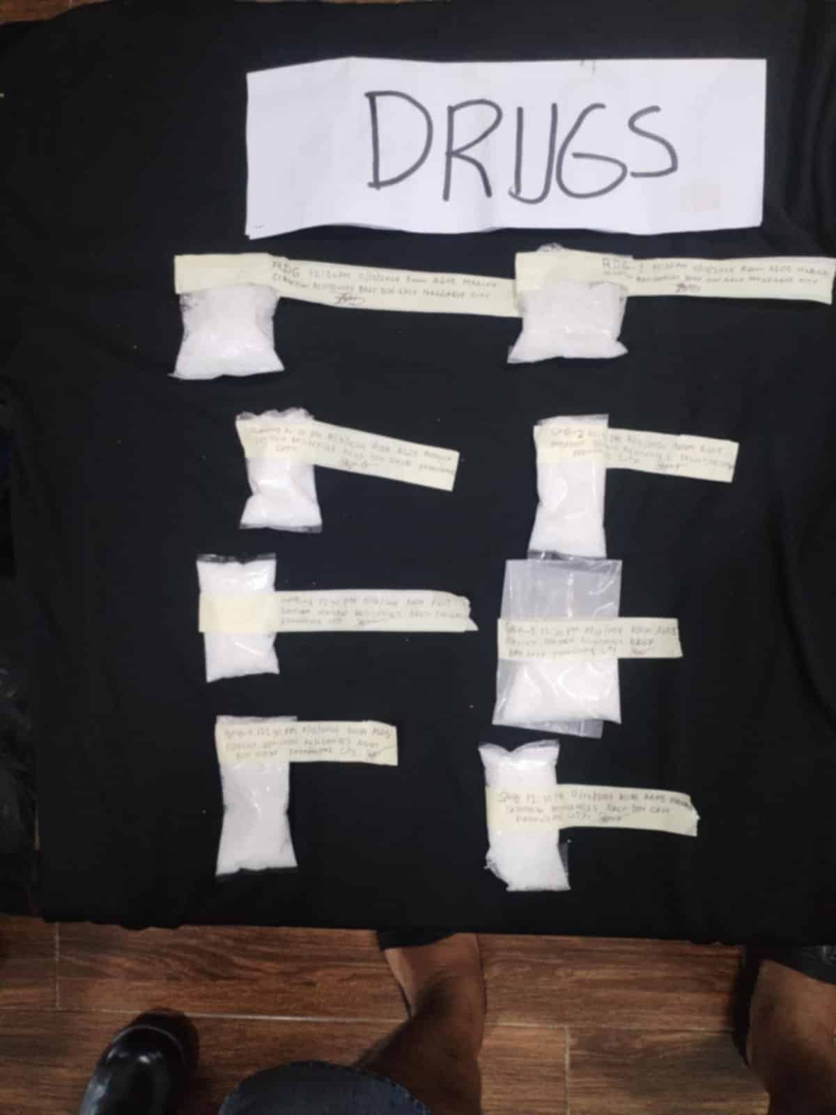 suspects yielded drugs during arrest