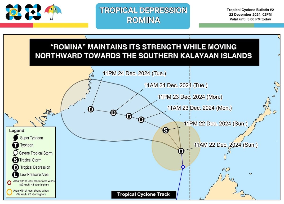 PHOTO: Track of TD Romina FOR STORY: TD Romina gets named though still outside PAR