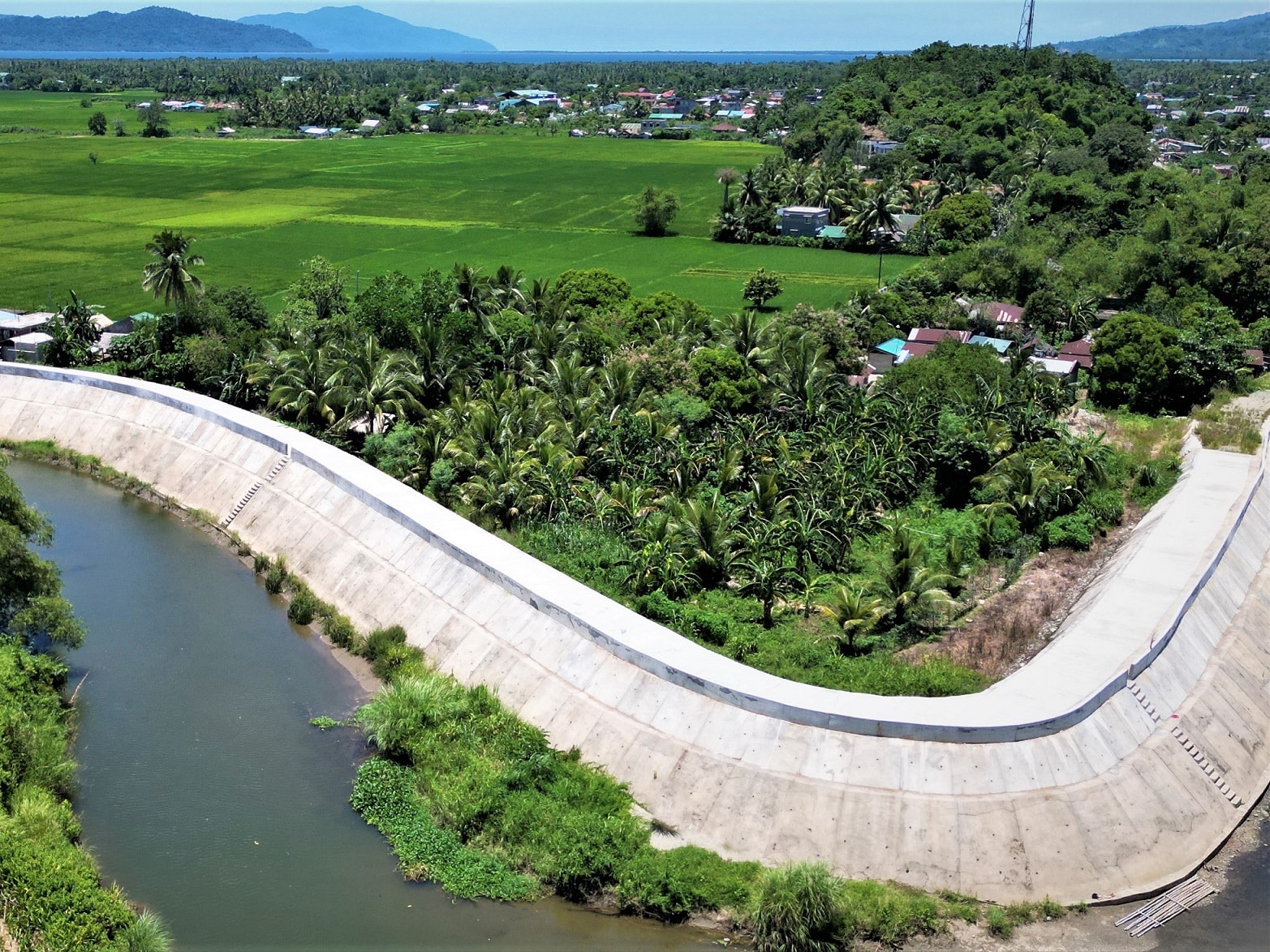 The DPWH announces the completion of a P49-million protective slope flood control project in Casiguran, Aurora on Tuesday, Dec. 3, 2024.