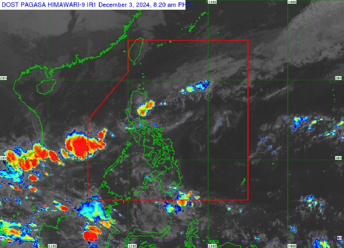 Pagasa: Metro Manila, 12 other areas to see cloudy skies, rain Dec 3