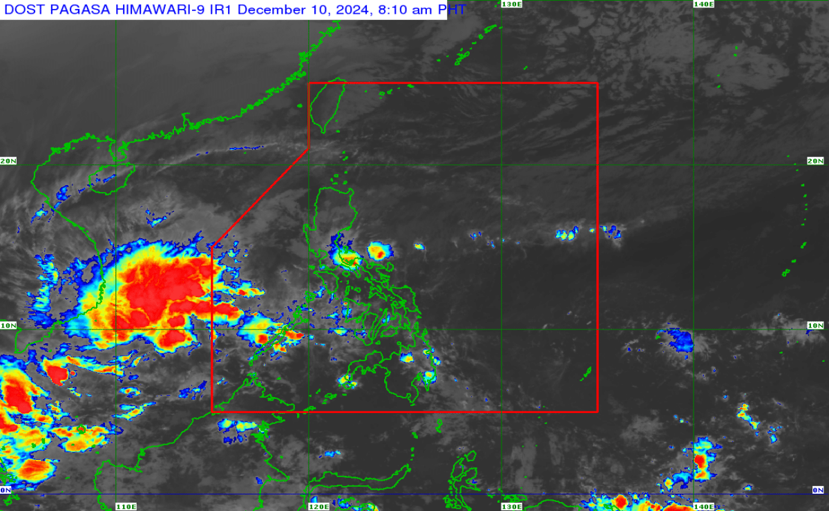 Cloudy skies to prevail over most of PH Dec 10, says Pagasa