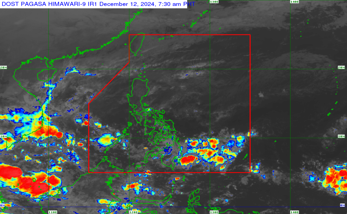 Pagasa: Most of PH to see cloudy skies, rain Dec 12