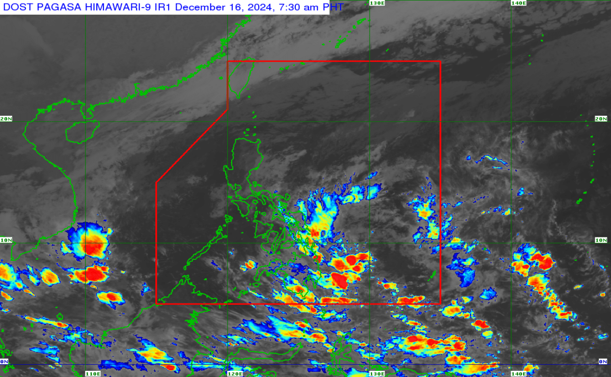 Metro Manila, 15 other areas nationwide to experience rain Dec 16