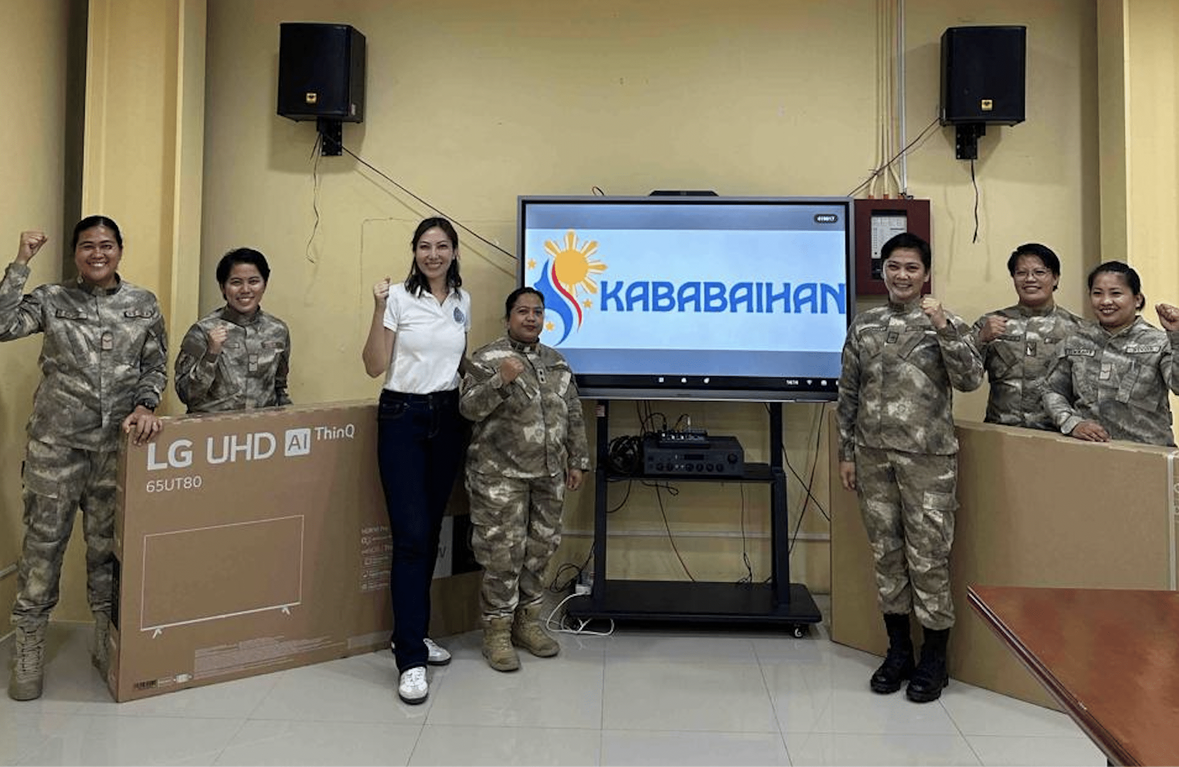 Kababaihan donates TV sets for women's jail's ALS program