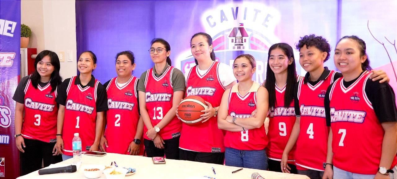 Players of the Cavite TOL Patriots, which will compete in the inaugural tournament of the Women's Maharlika Pilipinas Basketball League in January next year.