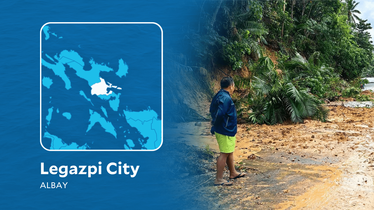 Heavy rains trigger landslide in Legazpi City 