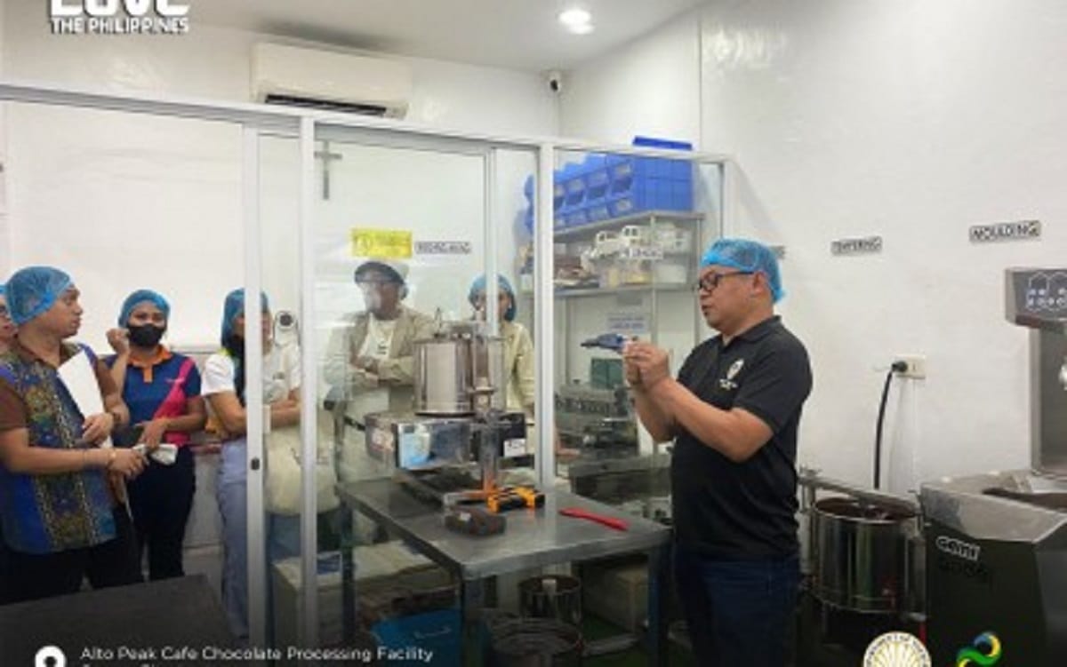 LEARNING TOUR. Some tour operators in Leyte during their visit inside a local chocolate factory in Ormoc City in this Nov. 30, 2024 photo. The Department of Science and Technology and the Department of Tourism are pushing for a science tourism project to raise awareness and appreciation of science, technology, and innovation through educational tourism in Leyte.