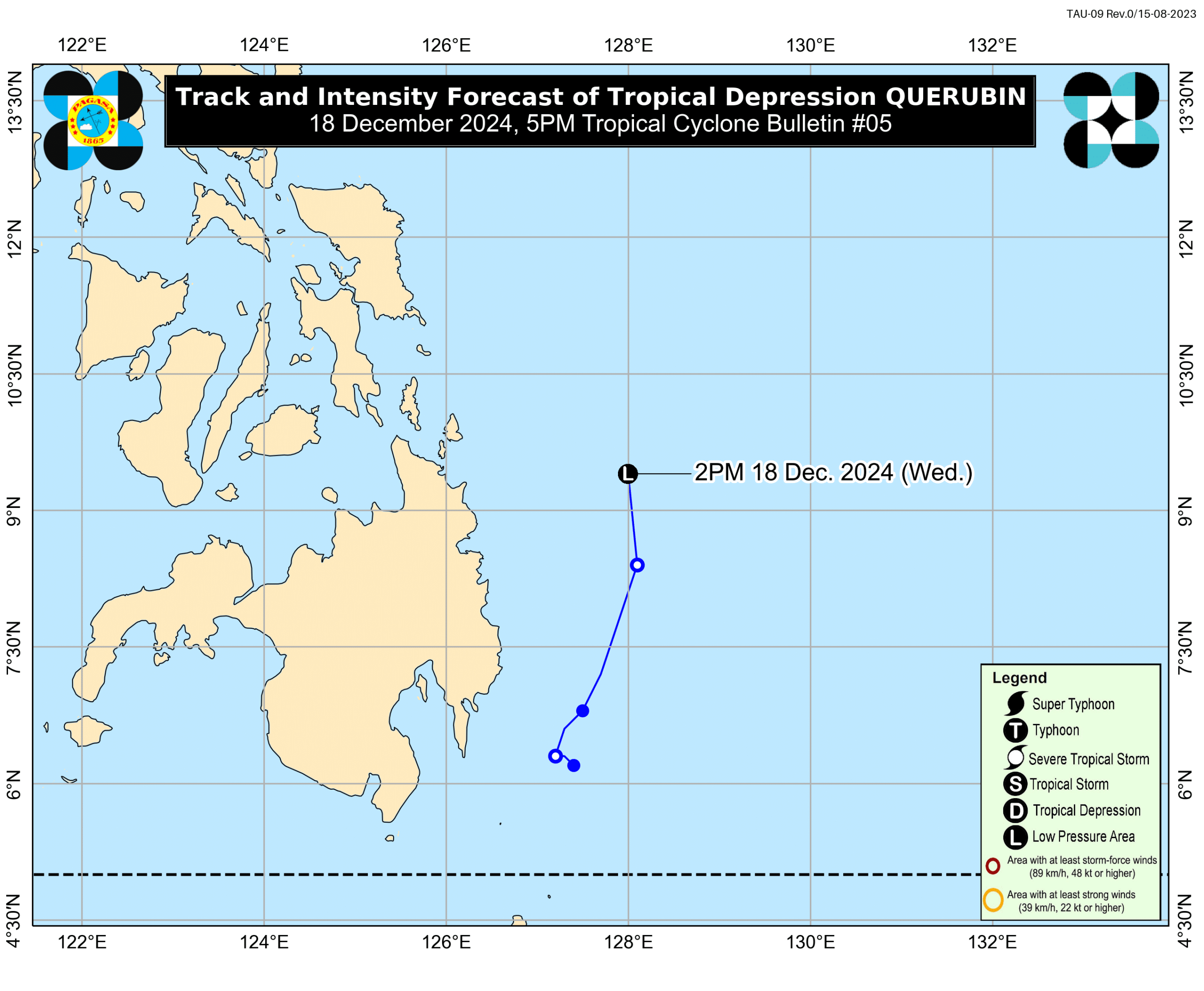 Pagasa: Querubin weakens