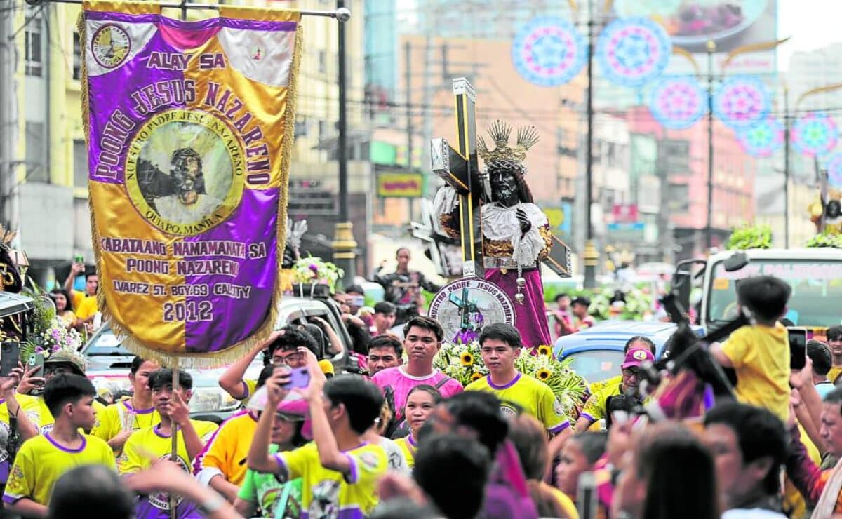 A total of 4,500 devotees have already gathered at Quiapo Church, Manila for the Feast of the Jesus Nazareno ahead of traslacion.