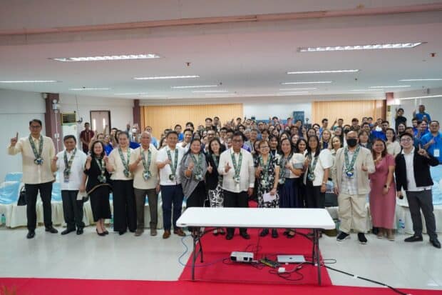 Education Secretary Sonny Angara and DOST Secretary Renato Solidum Jr. lead the appointment ceremony of three new Philippine Science High School campus directors on Thursday, January 2, 2025. Photo courtesy of the Department of Education