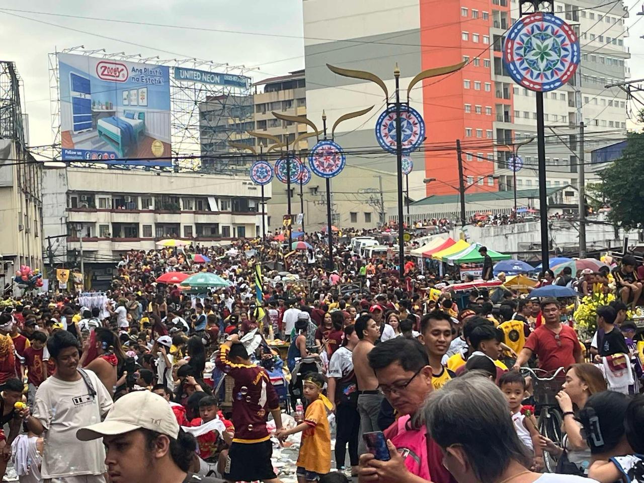 Around 630,000 Jesus Nazareno devotees are within the vicinity of Quiapo Church as the Traslacion continues, as of 2 p.m. on Thursday, the Nazareno Operations Center announced.