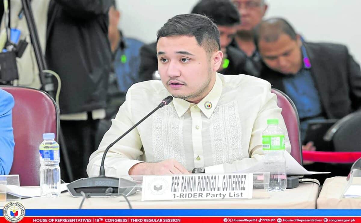 A resolution seeking an investigation into the no-contact apprehension policy (NCAP) — and a call to defer its implementation until issues are resolved — has been filed by the 1-Rider party-list Rep. Ramon Rodrigo Gutierrez before the House of Representatives.