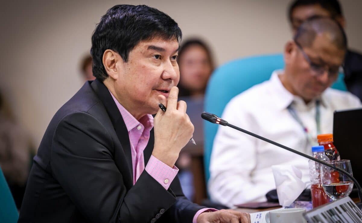 Sen. Raffy Tulfo speaking before a Senate hearing