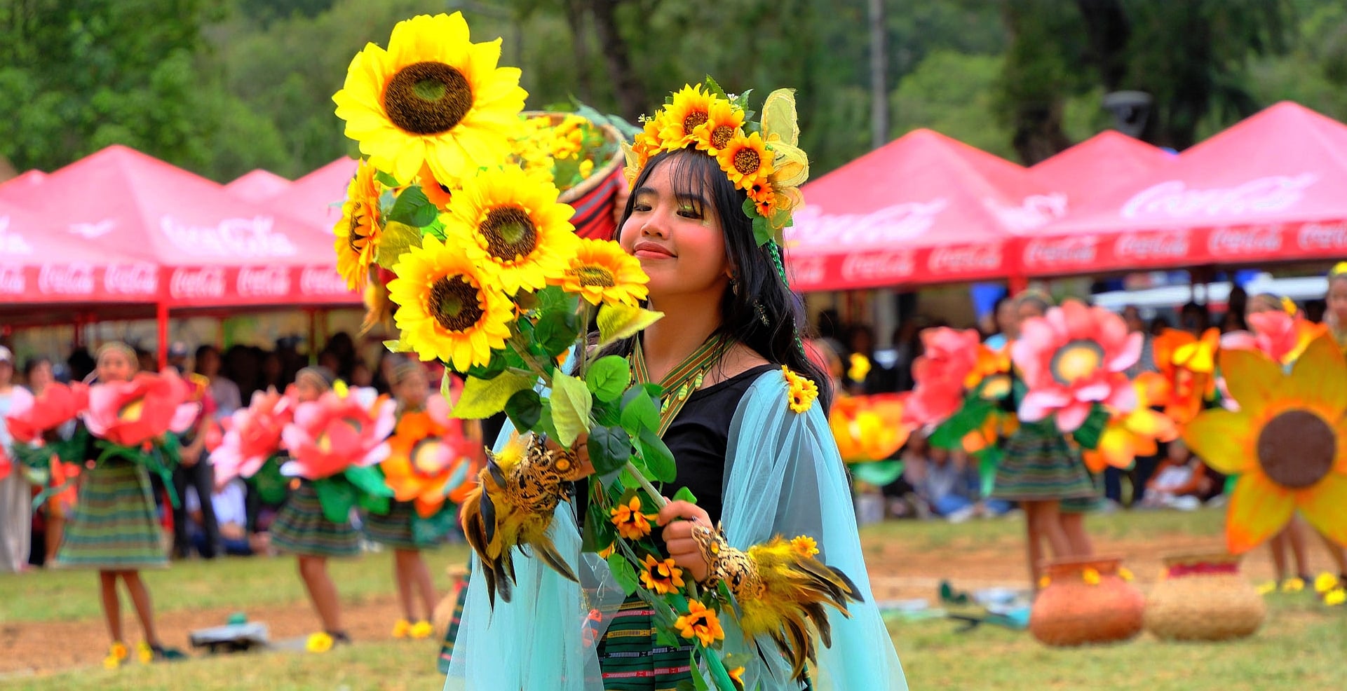 CELEBRATION Students from different schools in Baguio City are joining this weekend’s colorful street dancing and floral float parades for Panagbenga (Baguio Flower Festival), which is beingstaged for the 29th time this year. 