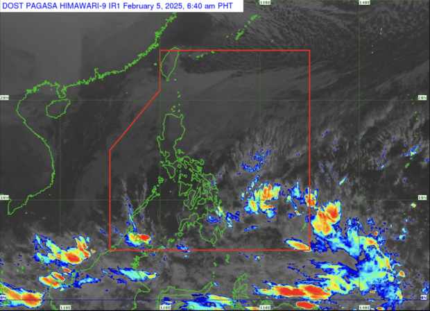 (Larawan ng satellite mula sa DOST / Pagasa)