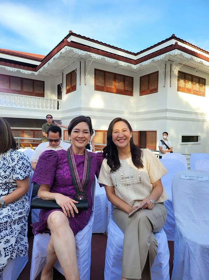 Mayor Joy Belmonte with Senator Risa Hontiveros who helped fund its construction