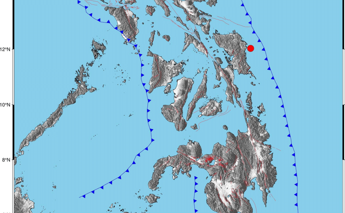 Magnitude 4.7 earthquake hits waters off Eastern Samar on Wednesday, April 23, according to Phivolcs. — Map from Phivolcs/Facebook