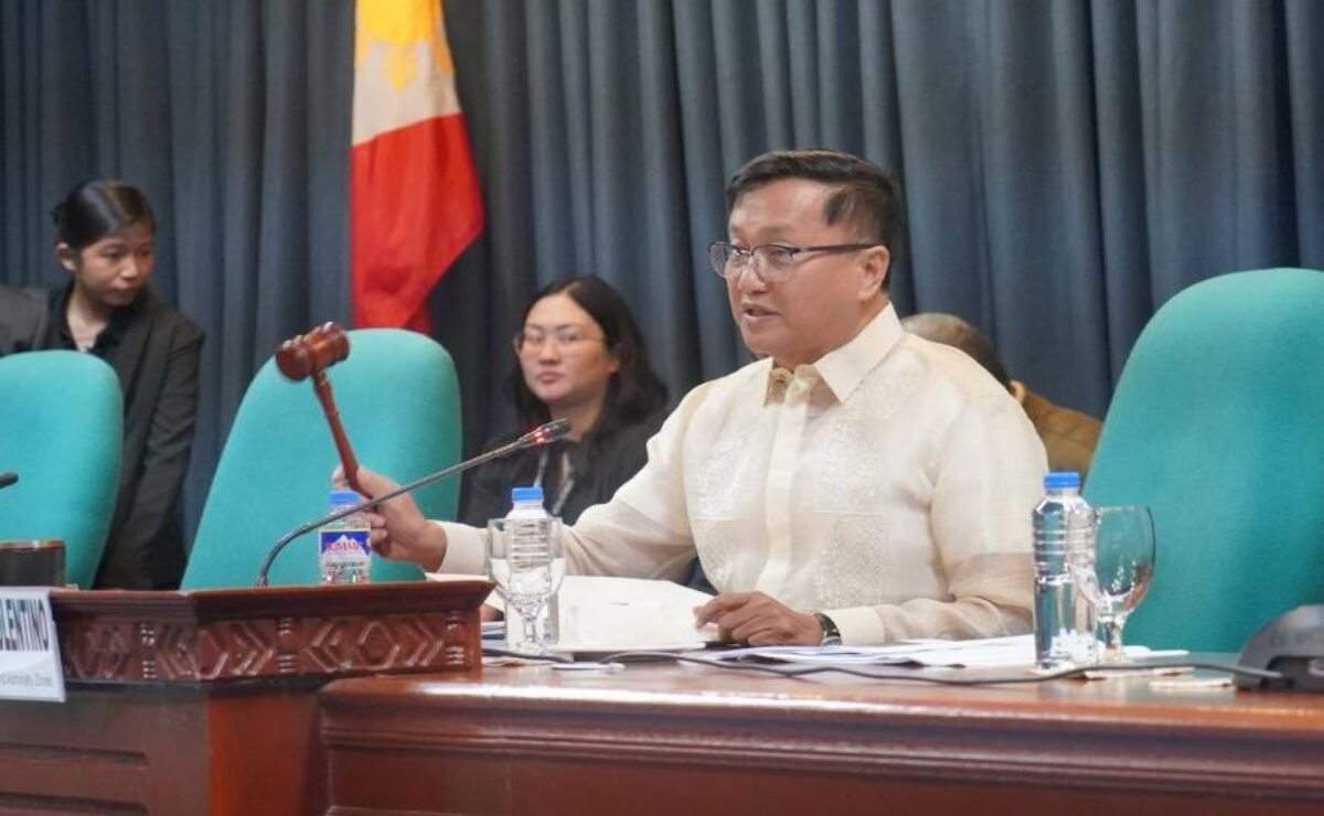 Picture taken during the Senate hearing presided by Sen. Francis Tolentino on alleged Chinese media trolls.
