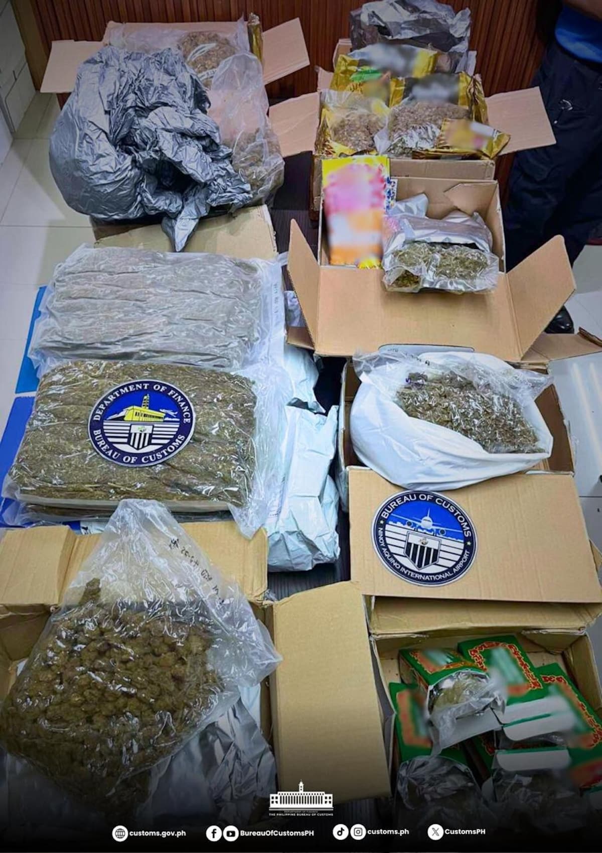 BOC seizes P7.9M worth of Kush at Pasay mail hUB