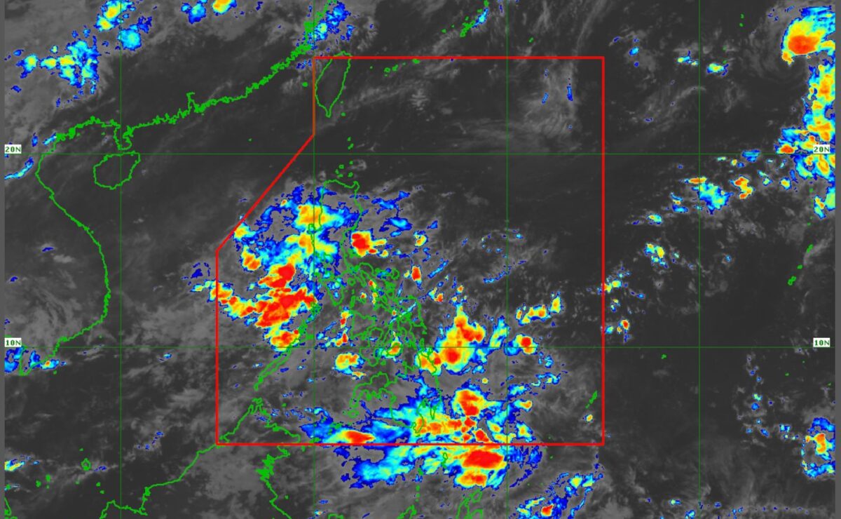 Cloud clusters are seen scattered nationwide in Pagasa's latest satellite imagery.