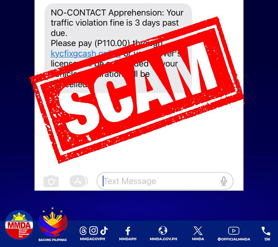 MMDA debunks 'text notification' for NCAP violations
