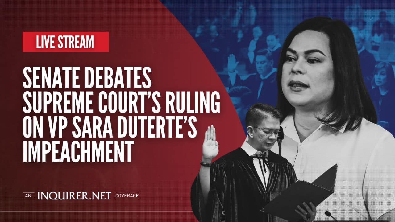 LIVESTREAM: Senate debates Supreme Court's ruling on VP Sara ...