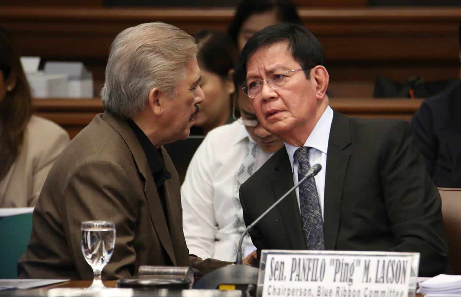 Lacson might return as blue ribbon committee chair, says Sotto