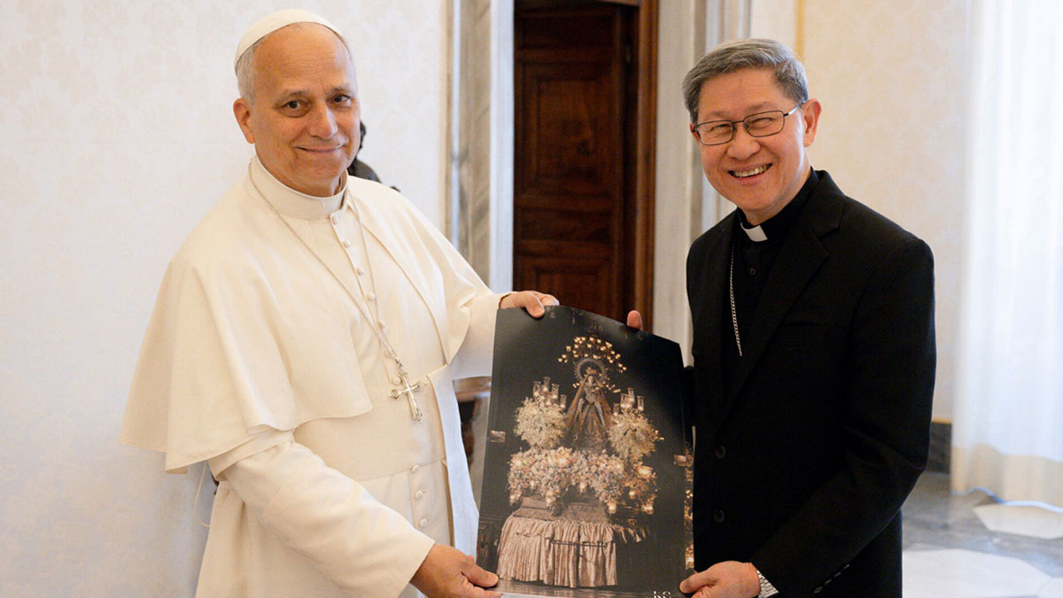 LOOK: Cardinal Tagle meets with Pope Leo XIV