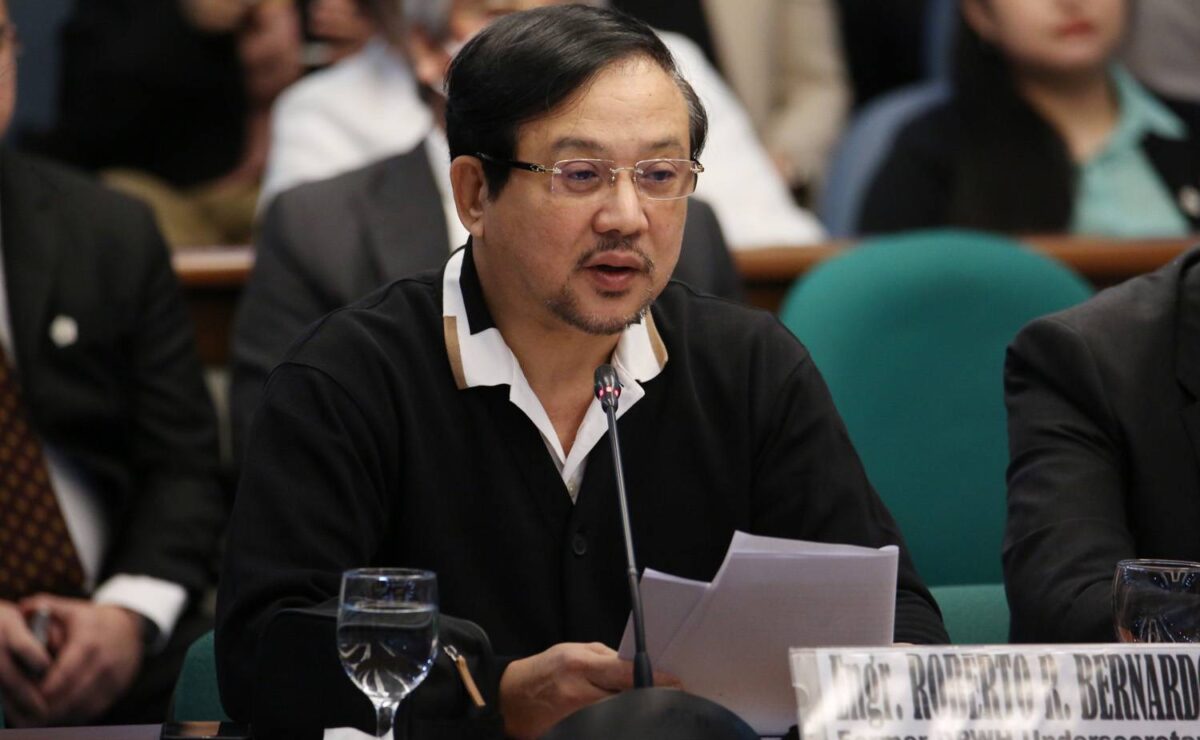 State witness and former Department of Public Works and Highways (DPWH) Undersecretary Roberto Bernardo on Wednesday arrived at the Sandiganbayan to testify in the graft case of former Ako Bicol Rep. Zaldy Co.