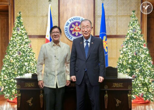 Marcos lauds Ban for leadership in climate resilience, sustainability