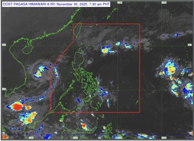 Fair weather across most of PH; rain expected in Luzon on Nov. 30