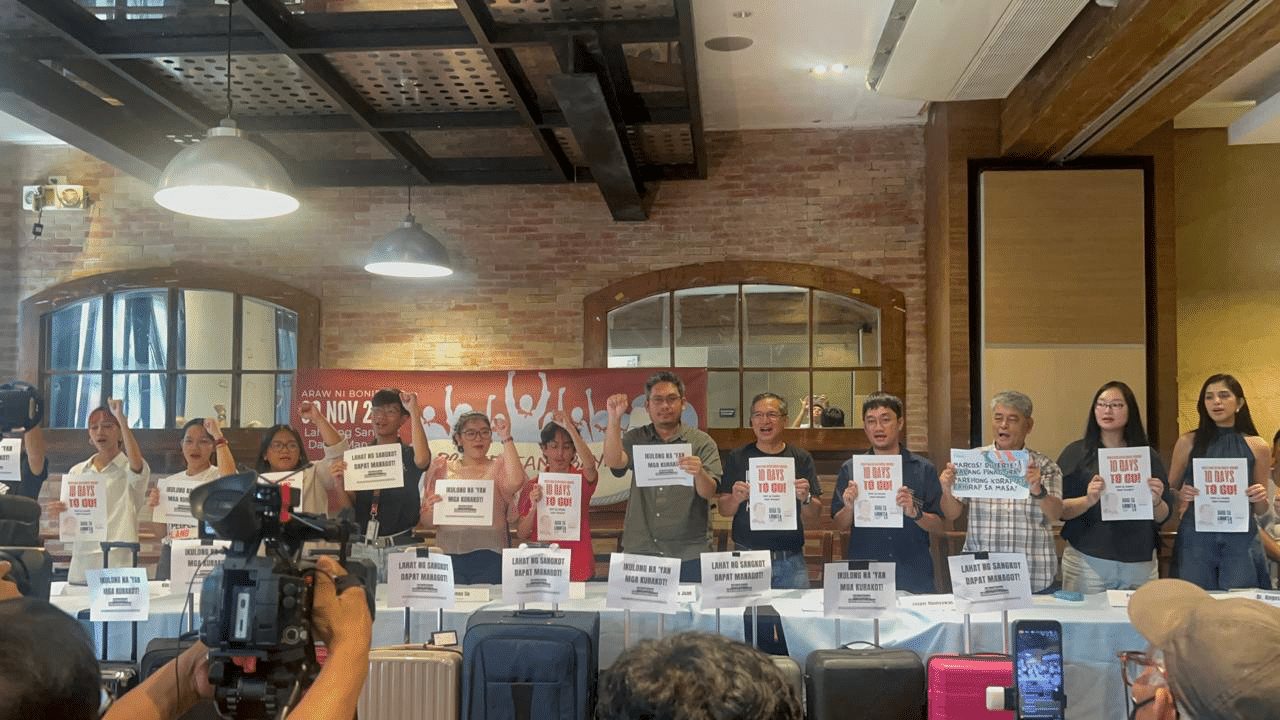 Kilusang Bayan Kontra Kurakot will hold another anti-corruption protest at the Luneta Park in Manila on November 30, 2025. (Photo by Dianne Sampang/Inquirer)