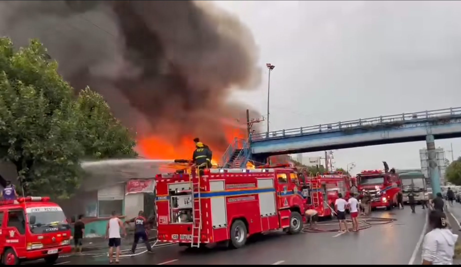 Hit Fire Sensor Fire hits Quezon City residential area