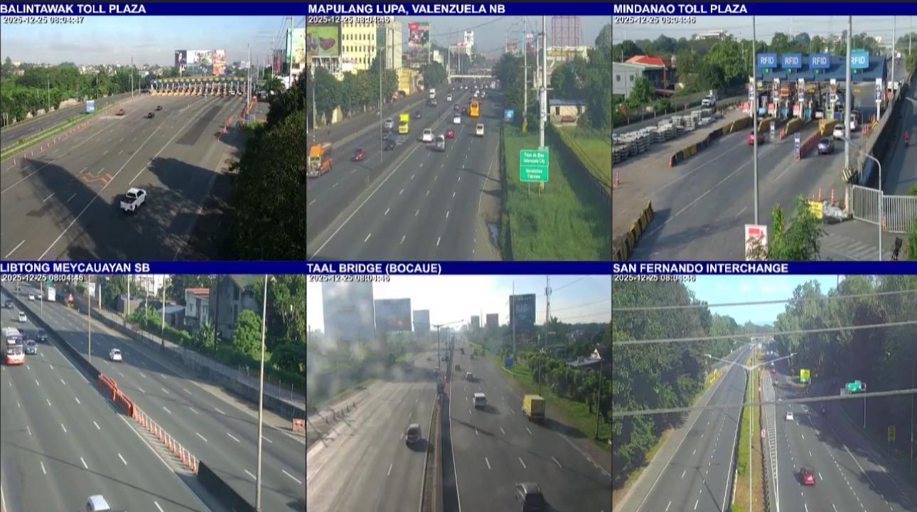 Light traffic observed on NLEx, SCtex on Christmas Day