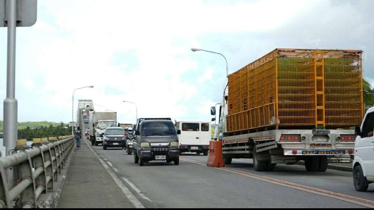 Traffic, cargo flow back to normal on San Juanico Bridge