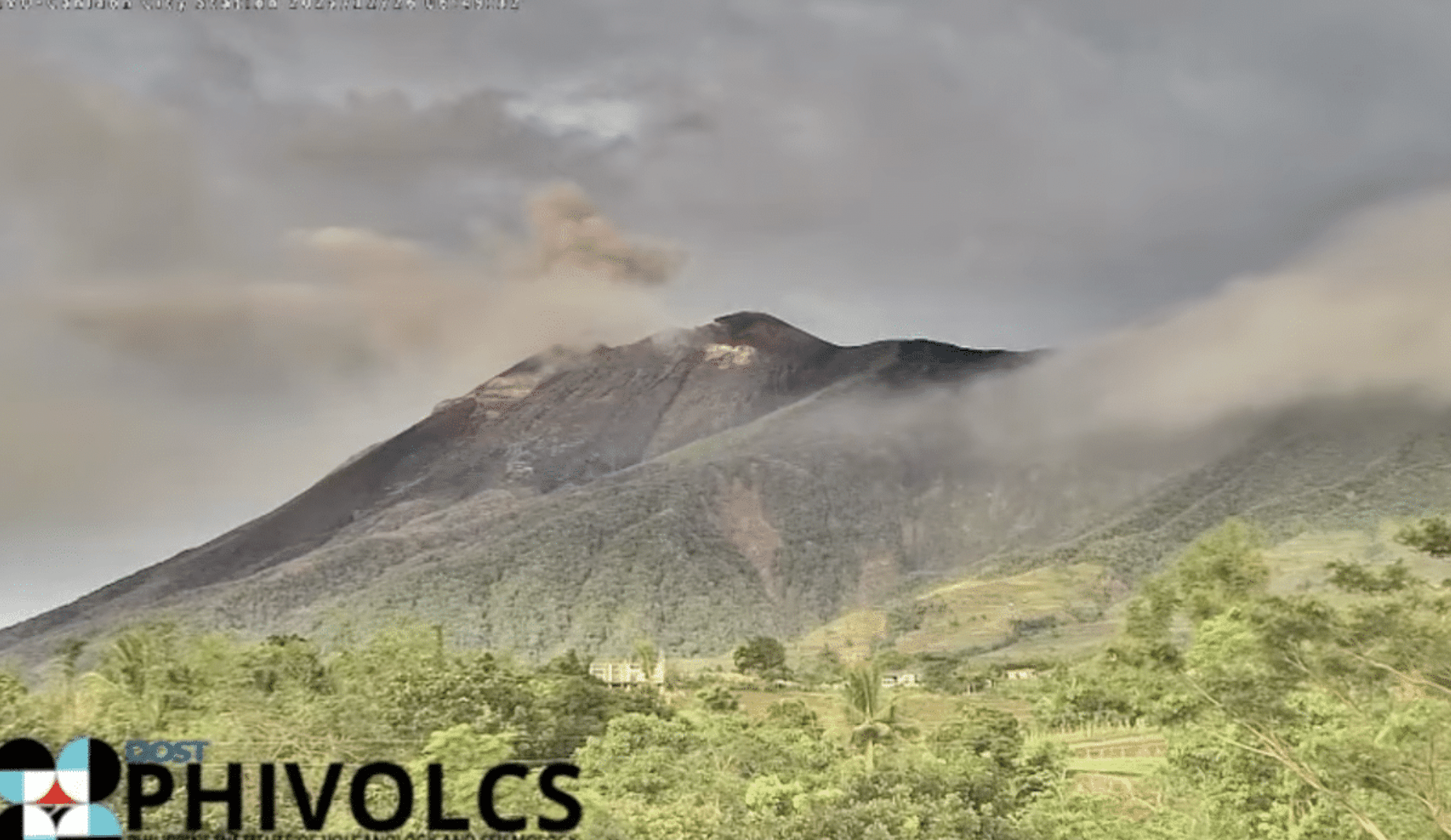 Kanlaon Volcano spews 400-meter ash column Friday morning