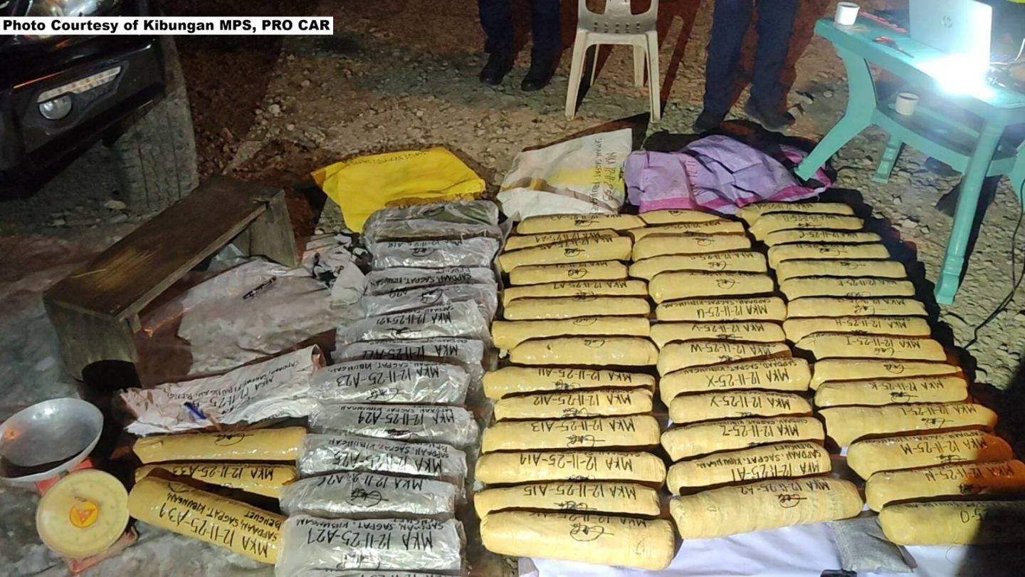Truck carrying P7.35-M marijuana caught at Benguet checkpoint